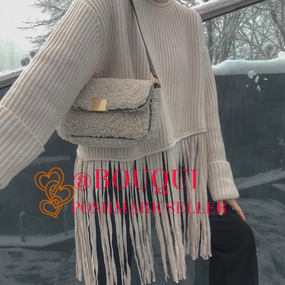 BLOGGERS FAV ZARA FLEECE SHOULDER BAG - Picture 9 of 14